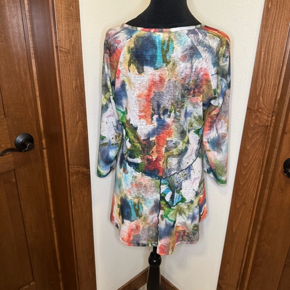 Erin London‎ Colorful Abstract Women's Tunic Top Small - Picture 3 of 6